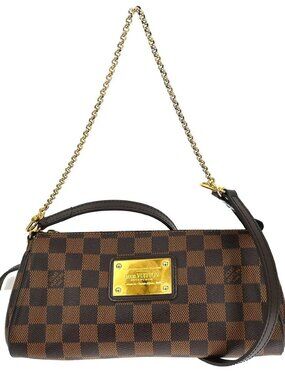 Louis Vuitton Damier Eva 2way Chain Handbag
